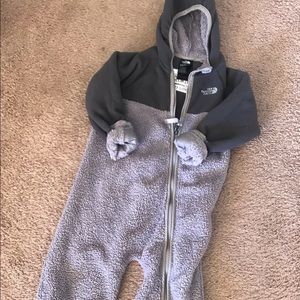 North face fleece jumpsuit